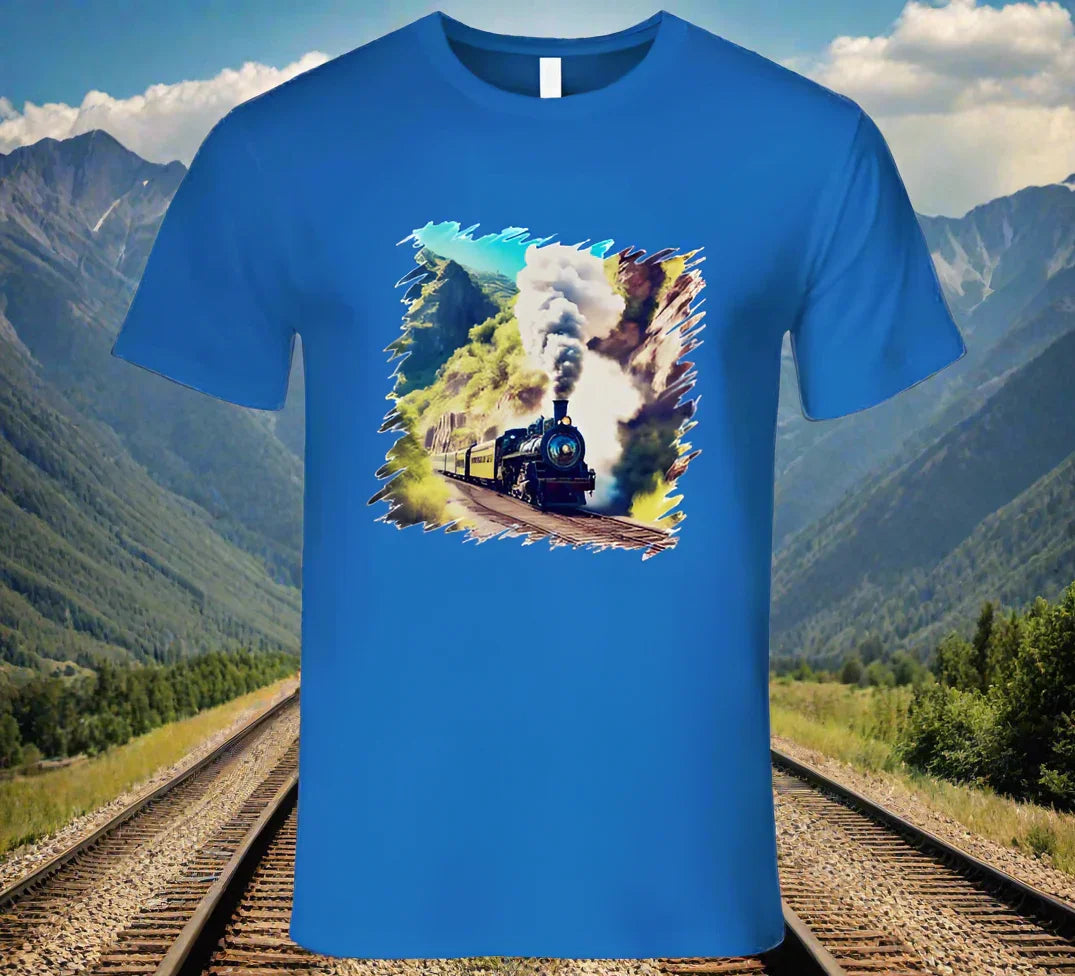Mountain Train taking travelers home - Shirt Collection - Shopify