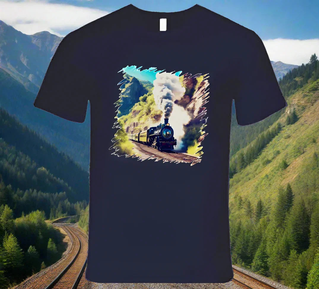 Mountain Train taking travelers home - Shirt Collection - Shopify