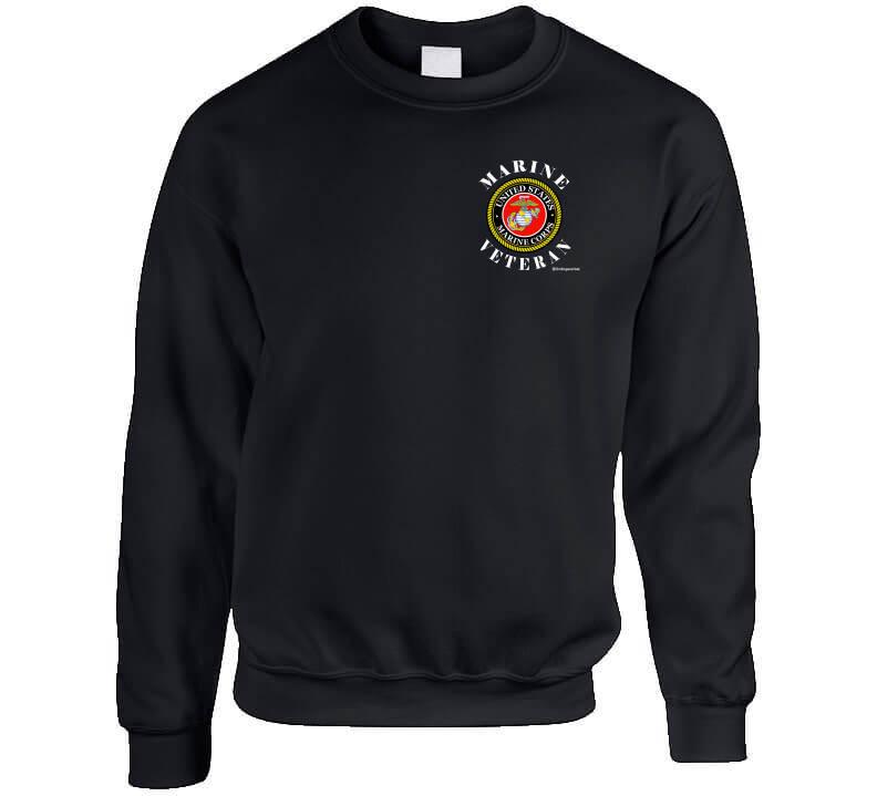 US Marine Veteran - Left Chest Shirt Collection - Smiling Wombat