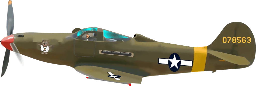 Bell Airacobra - P39 WW2 Fighter - Classic White T-Shirt Collection - Shopify