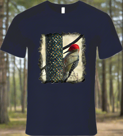 Woodpecker stops for a snack - Shirt Collection