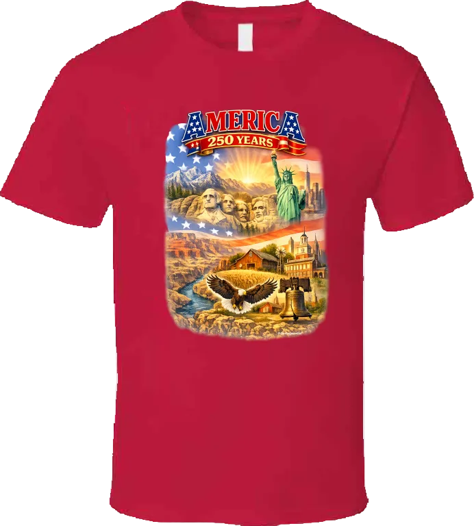 250th America The Beautiful T Shirt T-Shirt Smiling Wombat