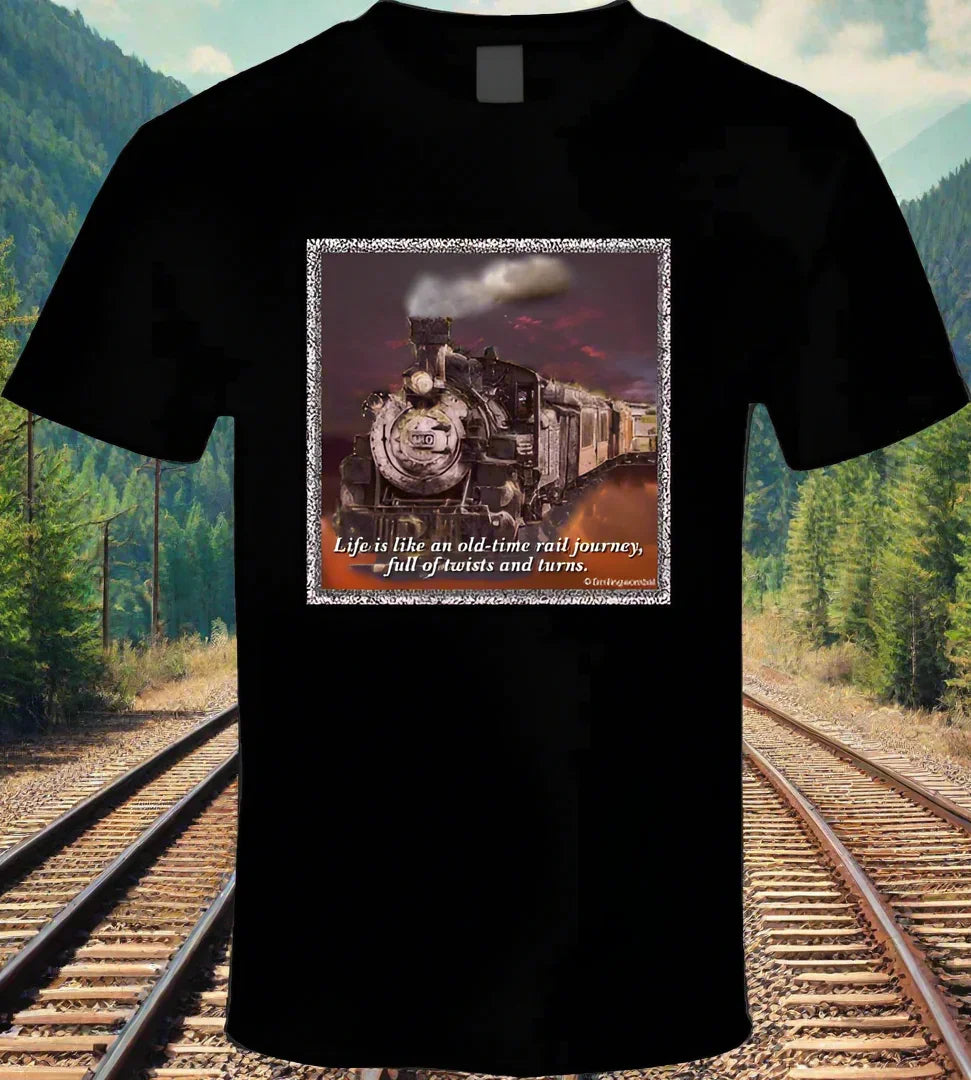 Life is like an old-time rail journey - Shirt Collection - Shopify