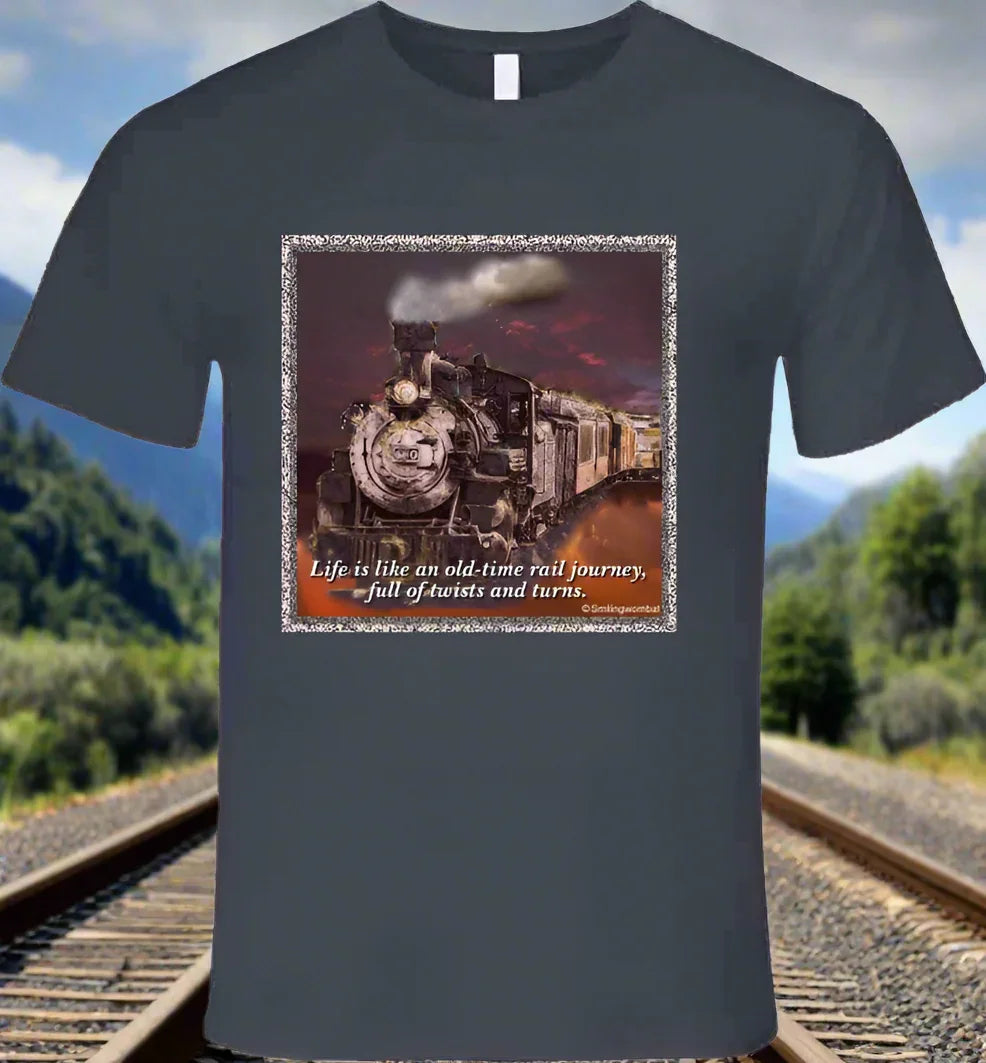 Life is like an old-time rail journey - Shirt Collection - Shopify