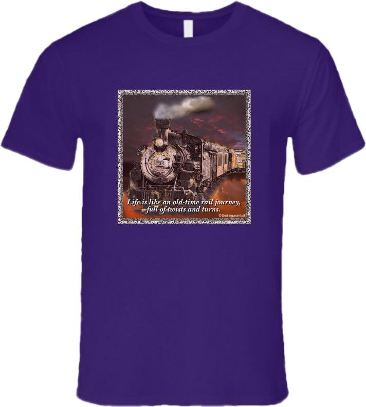 Steam Train T Shirt T-Shirt Smiling Wombat