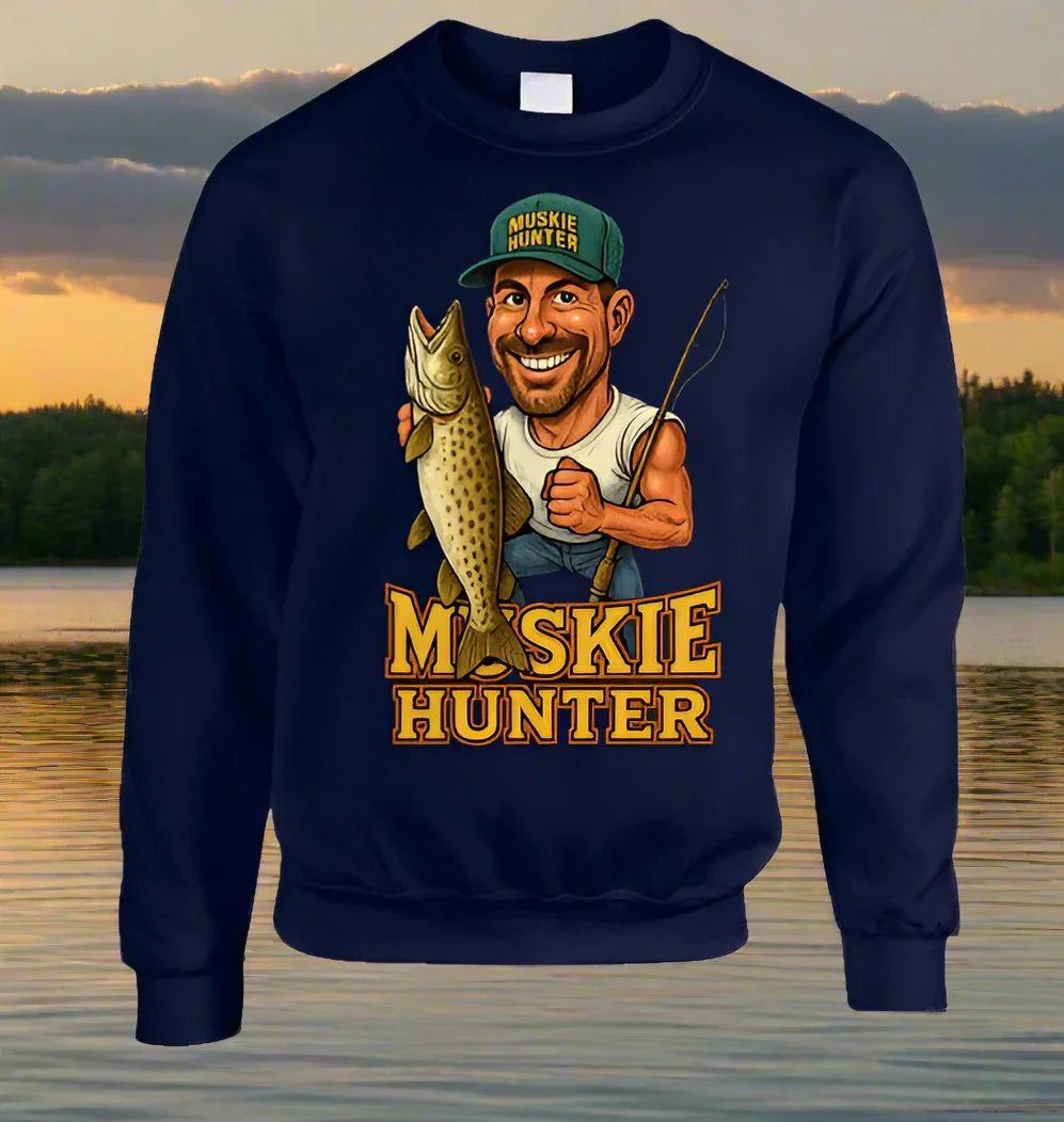 Muskie Hunter Vintage Retro Caricature Shirt Collection - Shopify