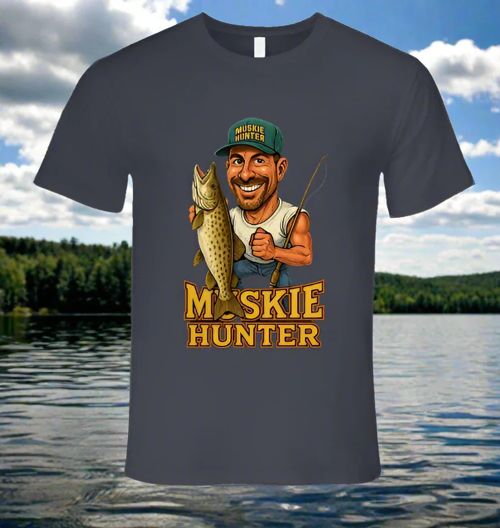 Muskie Hunter Vintage Retro Caricature Shirt Collection - Shopify