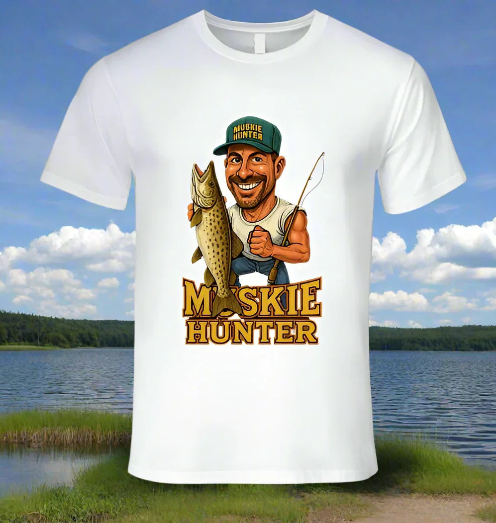Muskie Hunter Vintage Retro Caricature Shirt Collection - Shopify