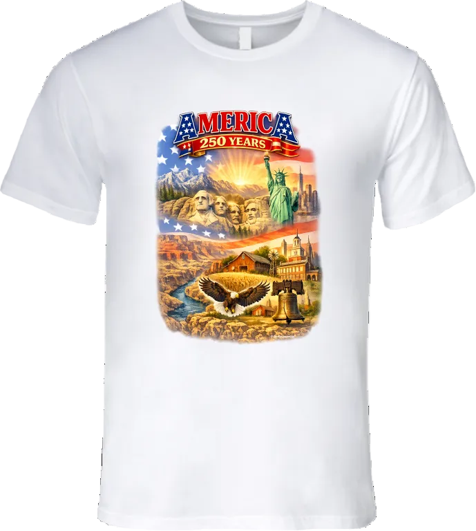 250th America The Beautiful T Shirt T-Shirt Smiling Wombat