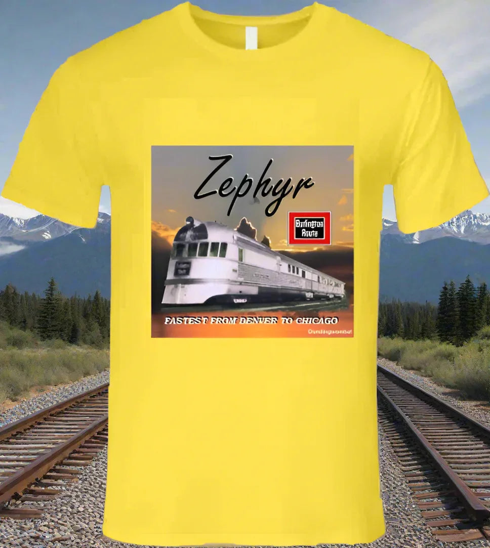 Zephyr - First Streamlined Diesel Train - T Shirt Collection - Shopify