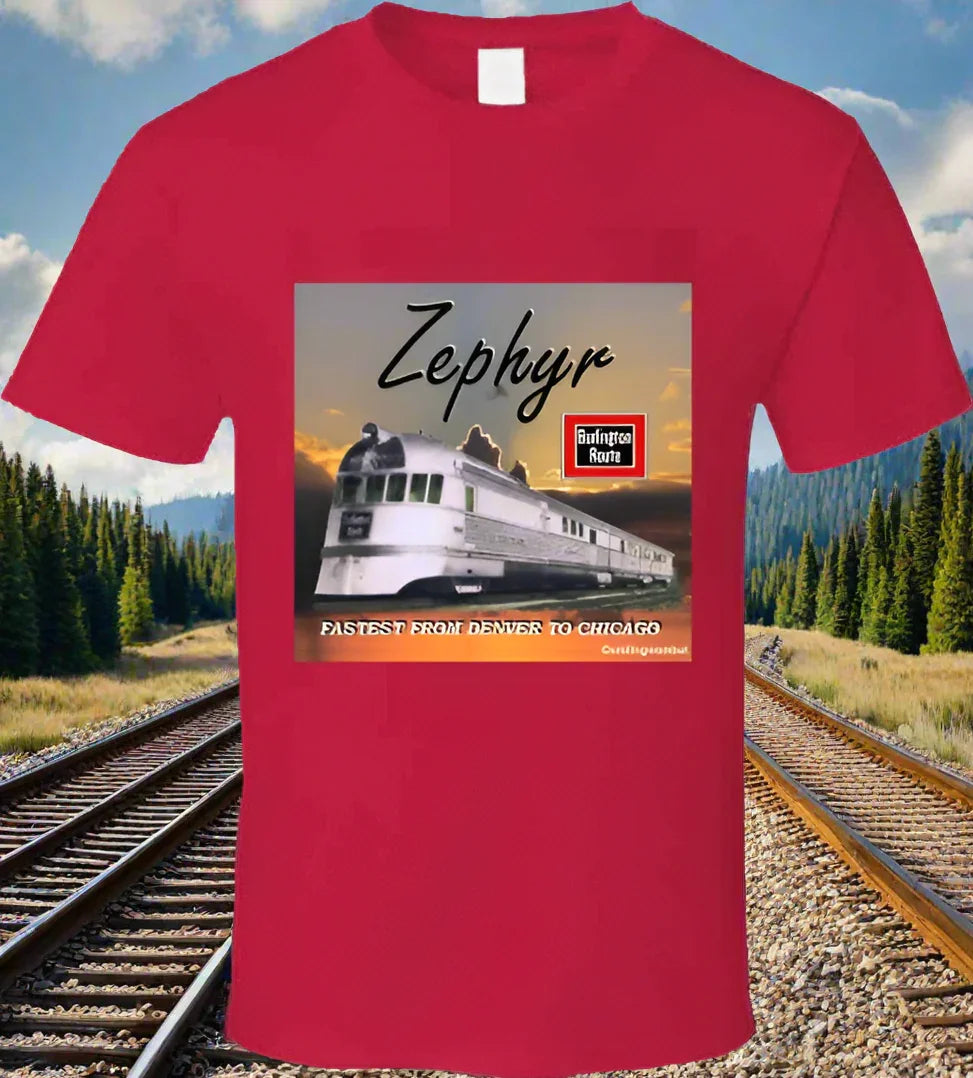 Zephyr - First Streamlined Diesel Train - T Shirt Collection - Shopify