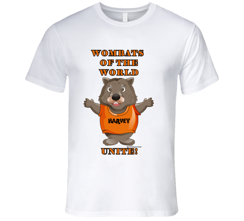 In Troubled Times - Wombats of the World Unite - T-shirt T-Shirt Smiling Wombat