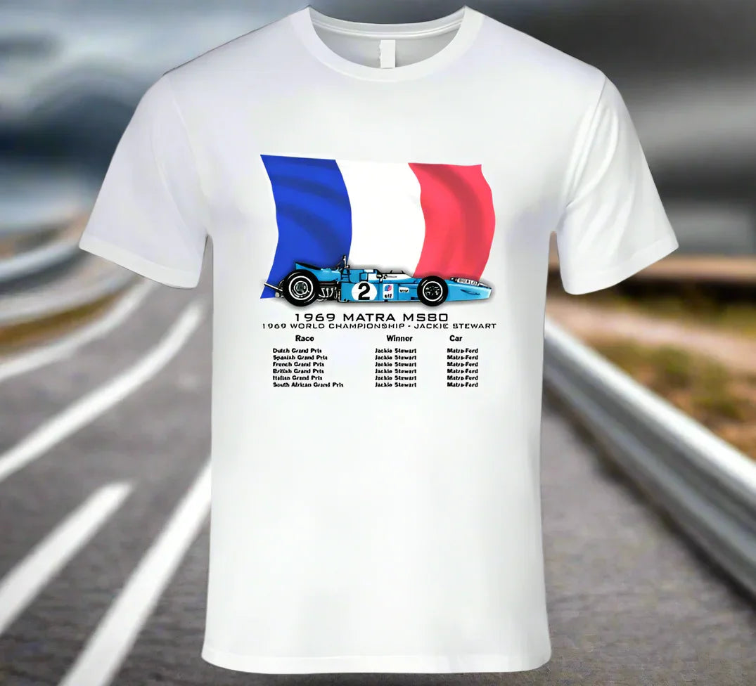 Matra F1 1969 Grand Prix Race Car T-Shirt - Shopify