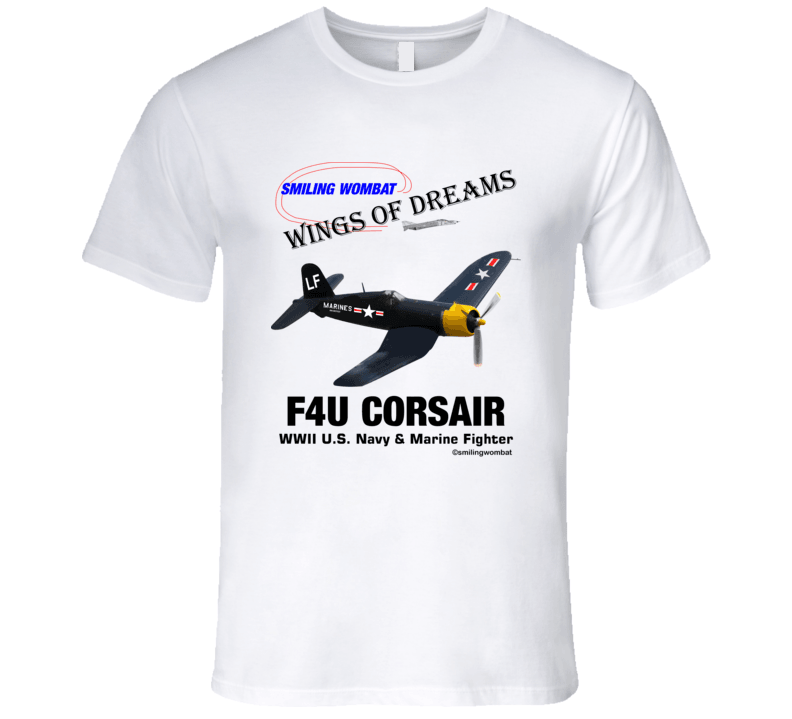 Vought F4u Corsair - T Shirt T-Shirt Smiling Wombat