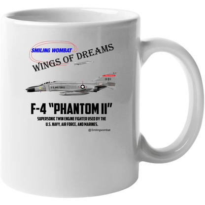 F4C Phantom 2 - Ceramic Coffee Mug - Smiling Wombat