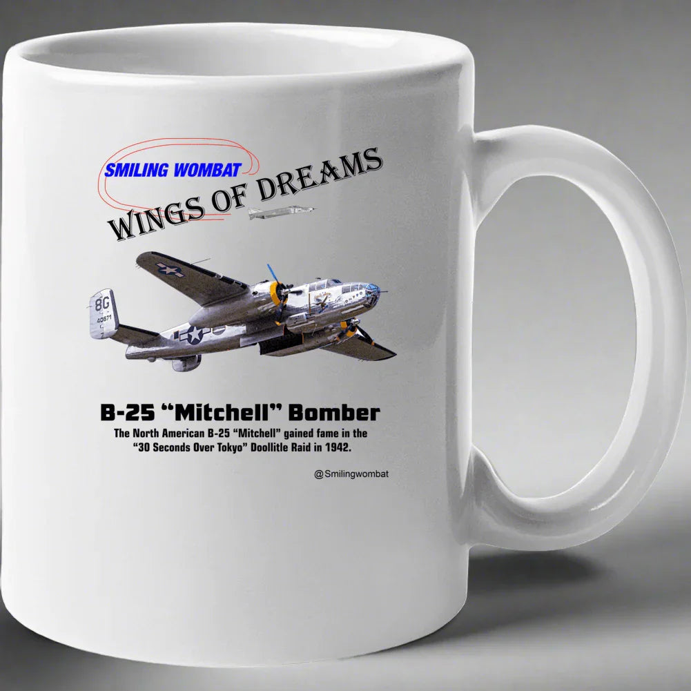 B25 Mitchell Bomber - Ceramic Coffee Mug - Shopify