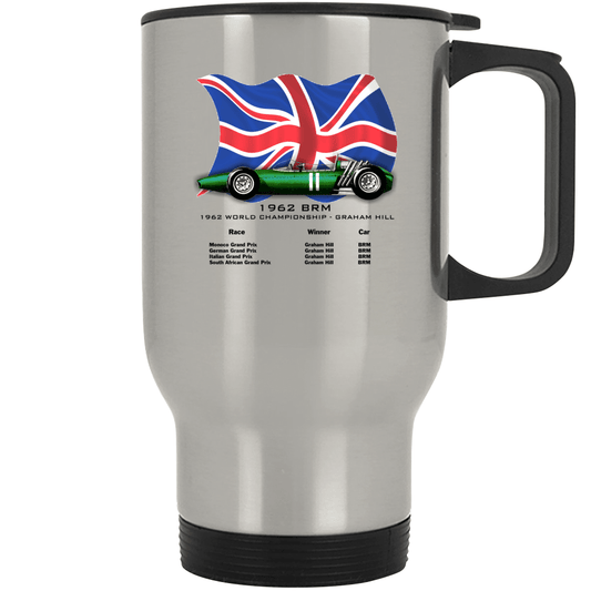BRM F1 Stainless Steel Travel Mug Mugs Smiling Wombat