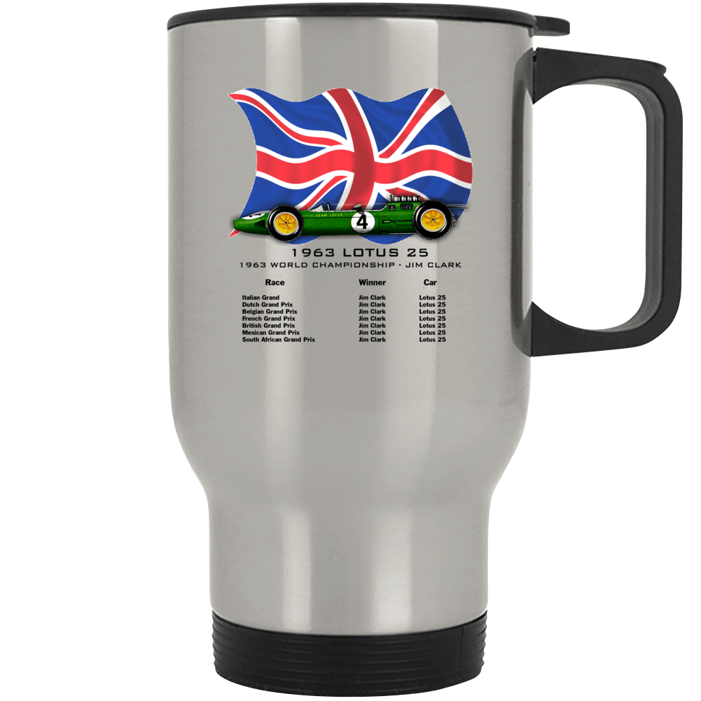 Lotus 25 Coventry Climax Stainless Steel Travel Mug Mugs Smiling Wombat