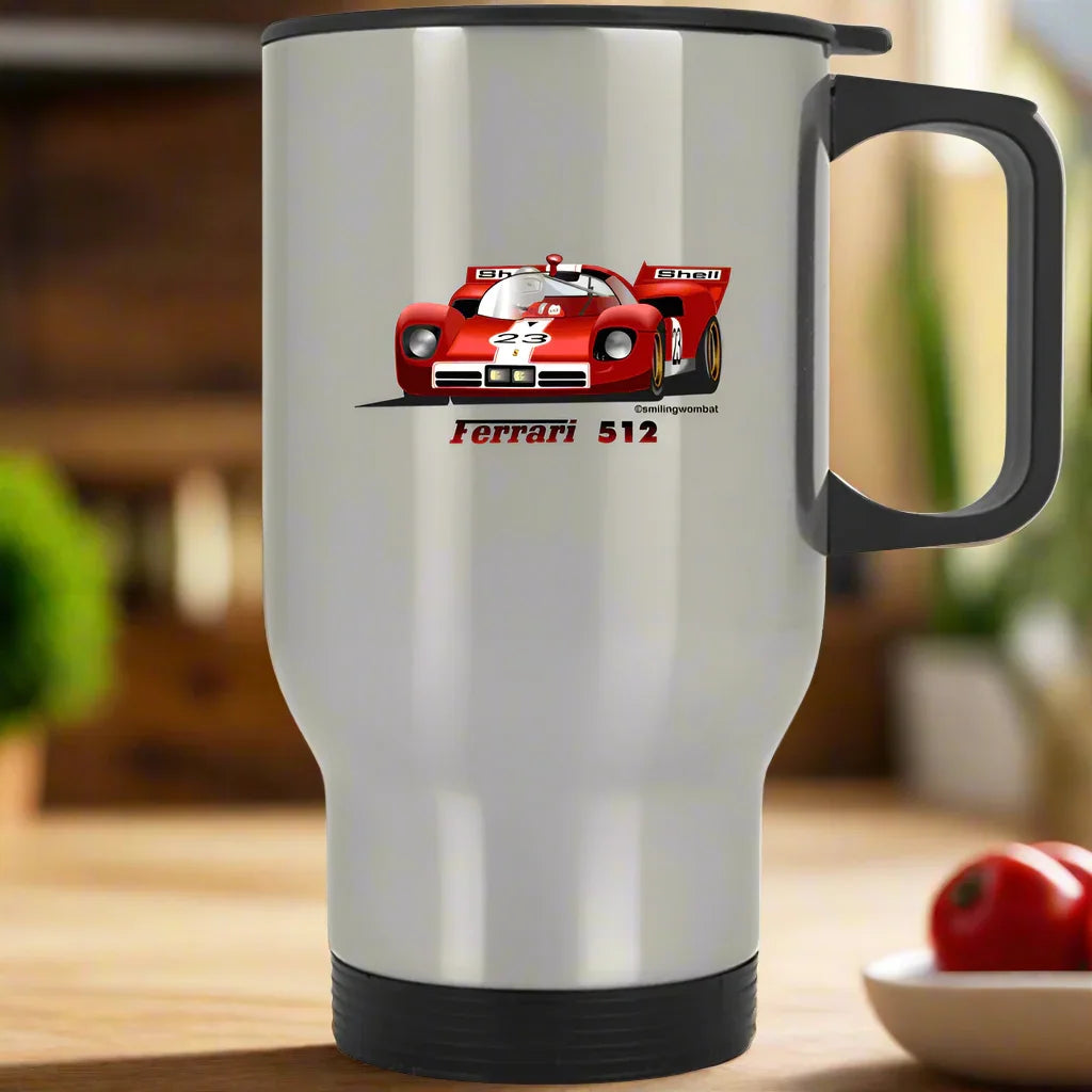 Ferrari 512s Stainless Steel Travel Mug - Shopify