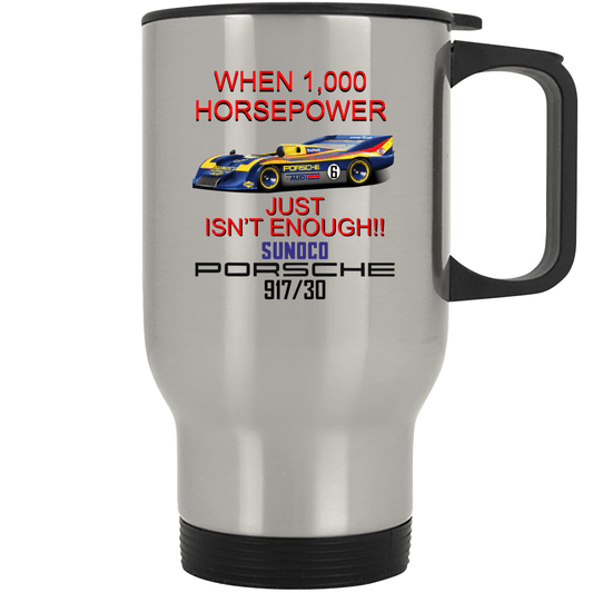 Porsche Can Am 917 30-Stainless Steel Travel Mug Mugs Smiling Wombat