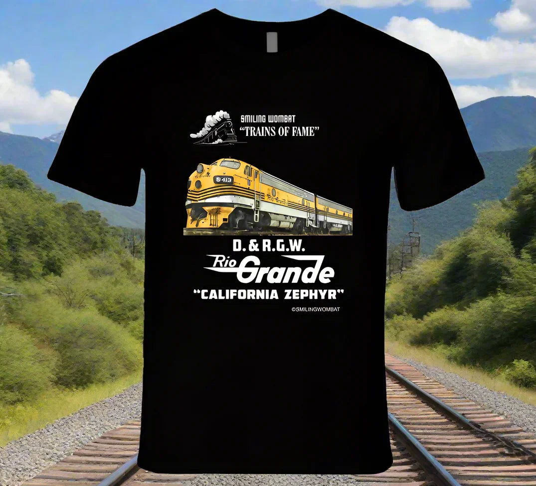D&RGW California Zephyr Dark Colored T-Shirt - Shopify