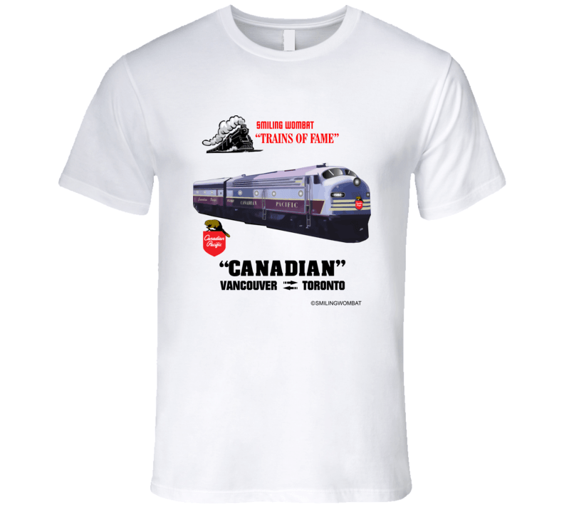 CP Rail The "Canadian" T-Shirt T-Shirt Smiling Wombat