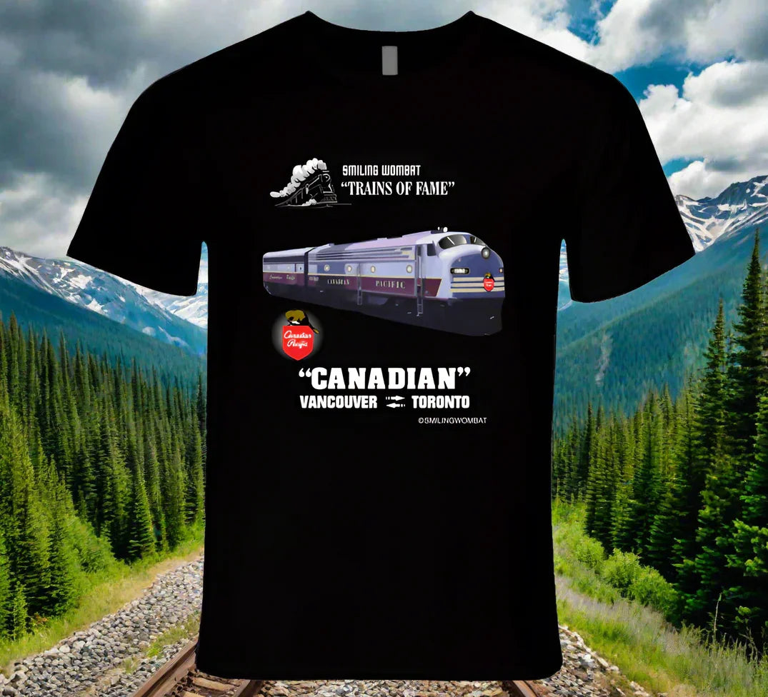 Canadian Pacific Railway "Canadian" Black/Navy T-Shirt - Shopify