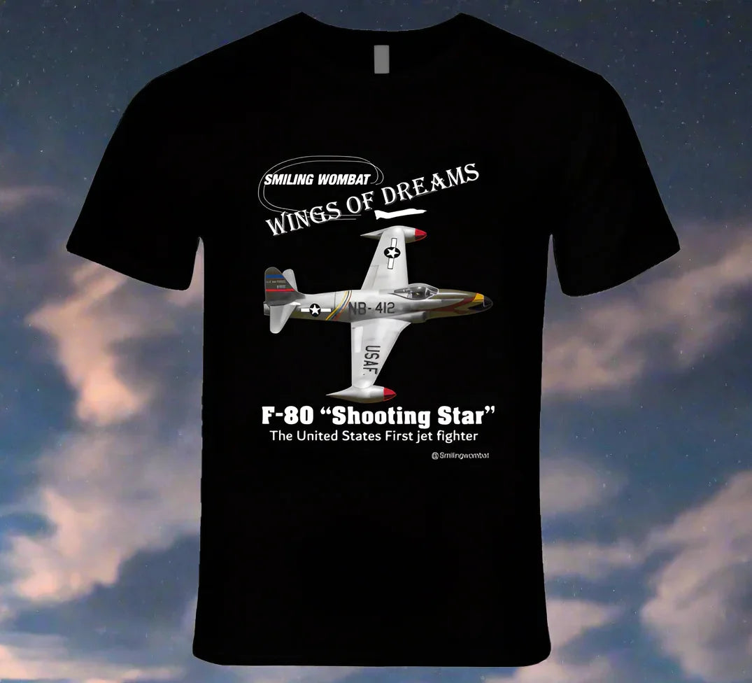 F80 Starfighter - Black/Navy T Shirt - Shopify