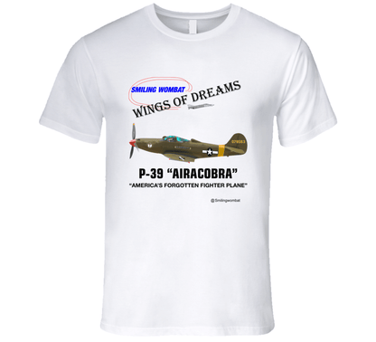 Bell Airacobra - P39 WW2 Fighter - T-Shirt T-Shirt Smiling Wombat