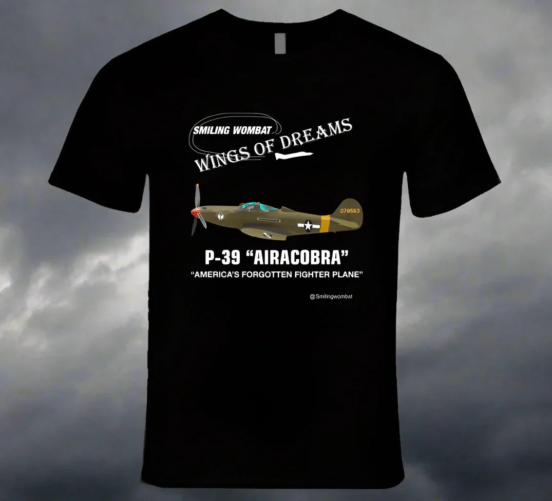 Bell P39 Airacobra - Black/Navy T-Shirt - Shopify