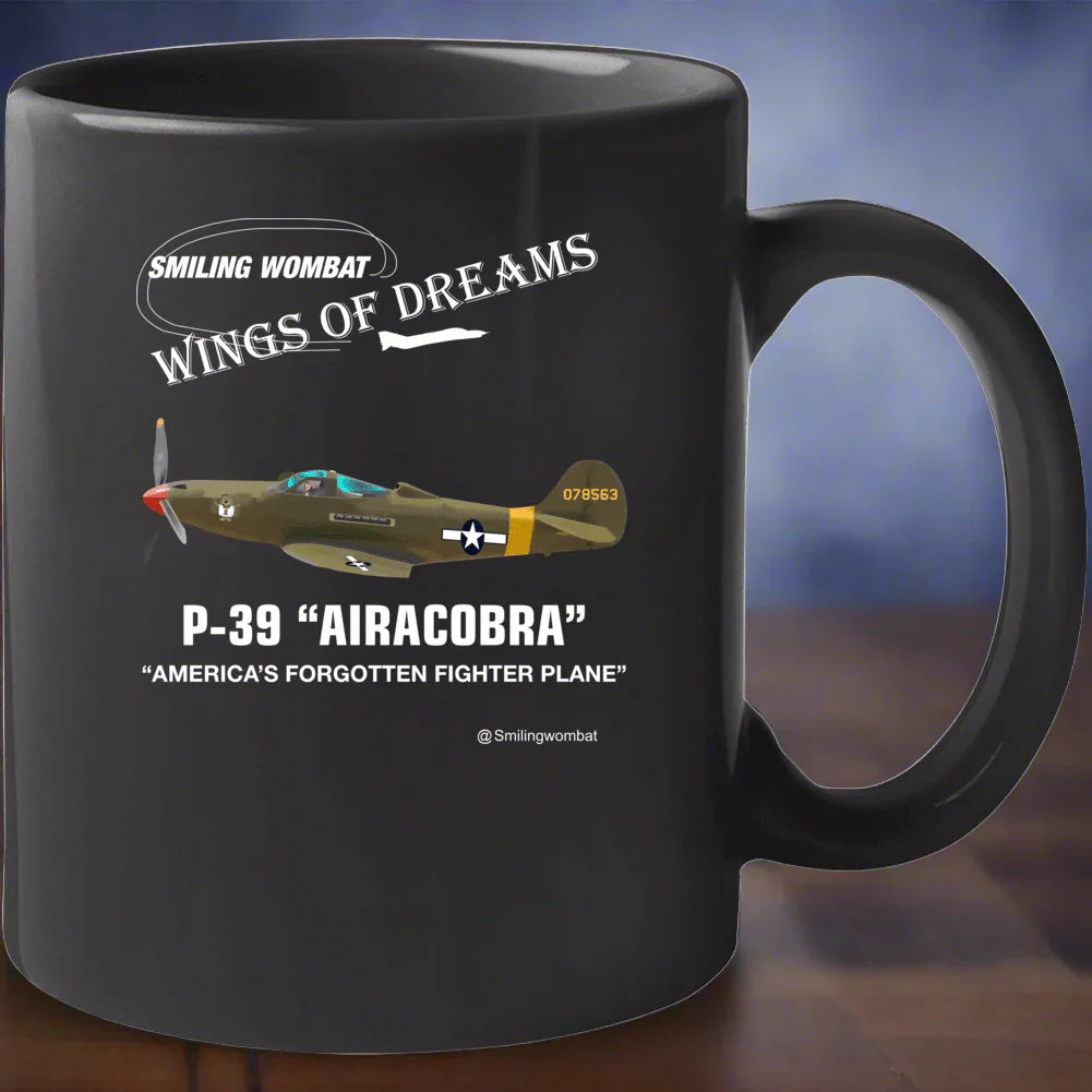 P39 Airacobra- Black Ceramic Coffee Mug - Shopify