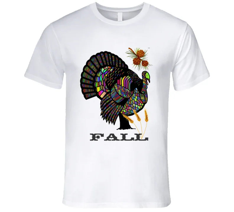 Colorful Turkey - Smiling Wombat "Fall" T-Shirt - Shopify