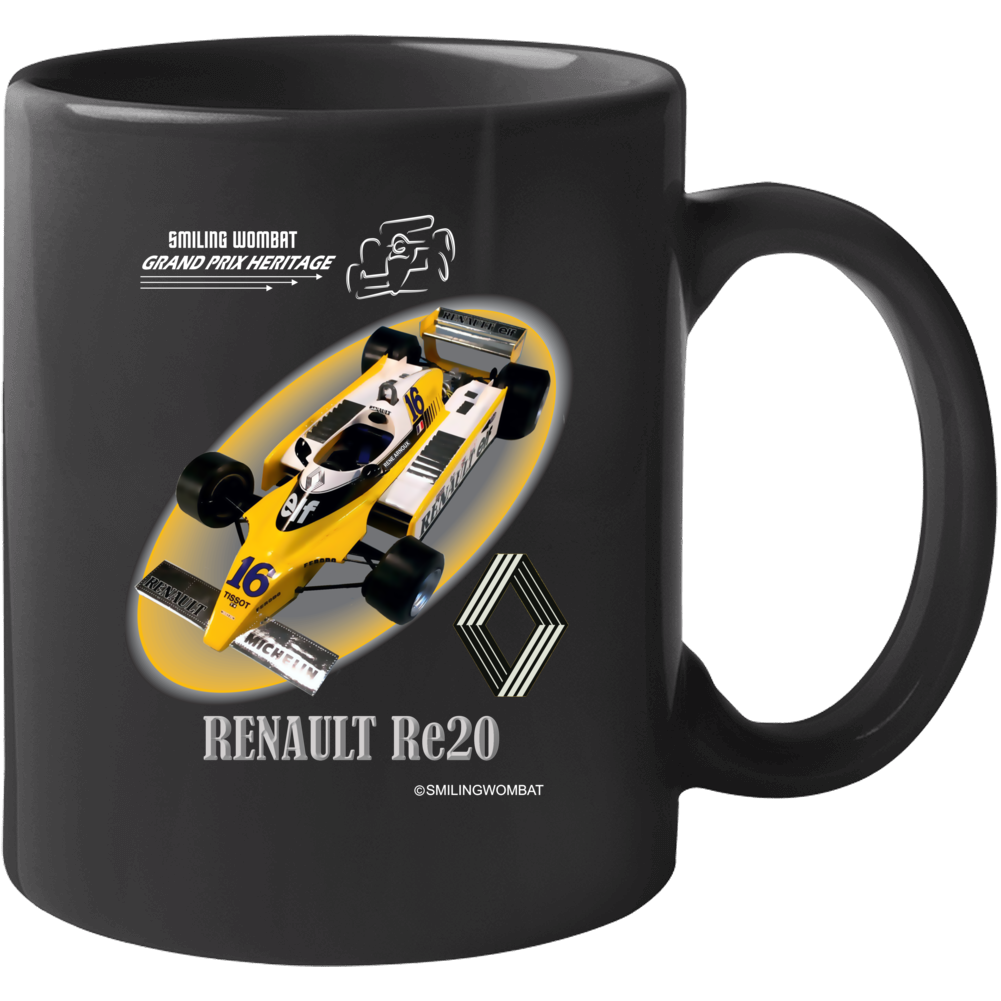 Renault Formula 1 - 1980 RE20 Coffee Mug Mugs Smiling Wombat