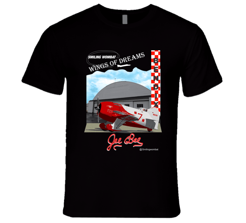 Bee Gee Air Racer - Super Sportster - Racing Plane - Shirts T-Shirt Smiling Wombat