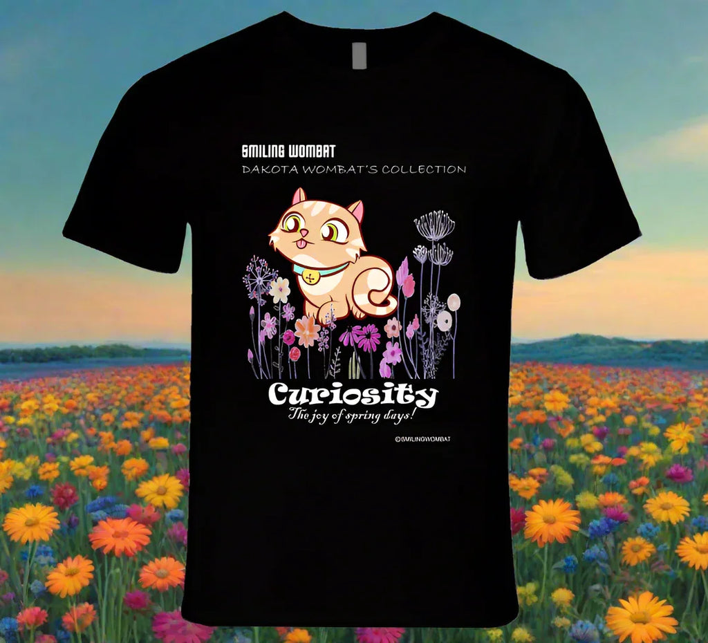 Cute Kitty - Curiosity the Joy of Spring - Kitten T-Shirt - Shopify