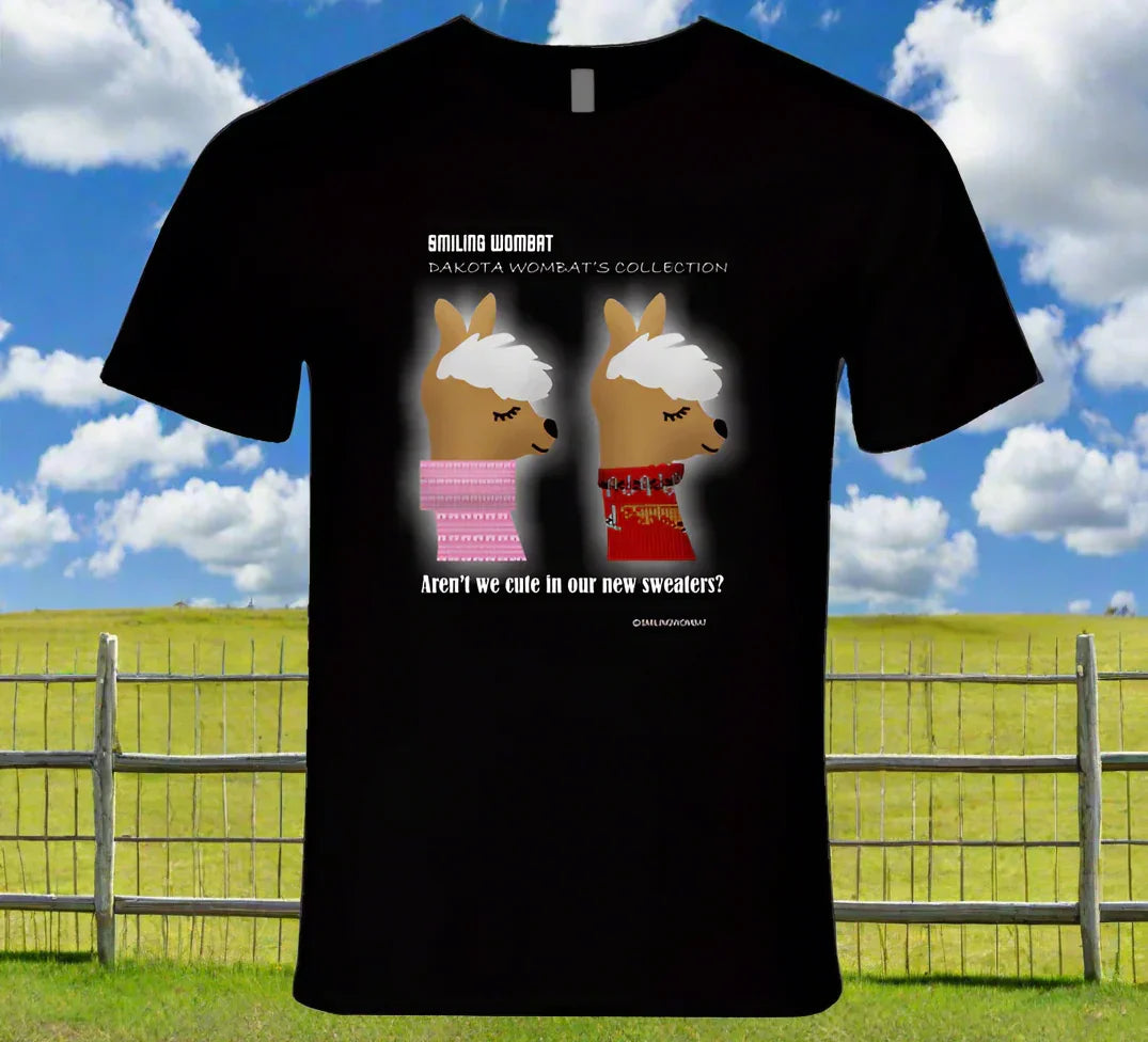 Llamas-Twin Llamas Chuck and Lenny - T-Shirt - Shopify