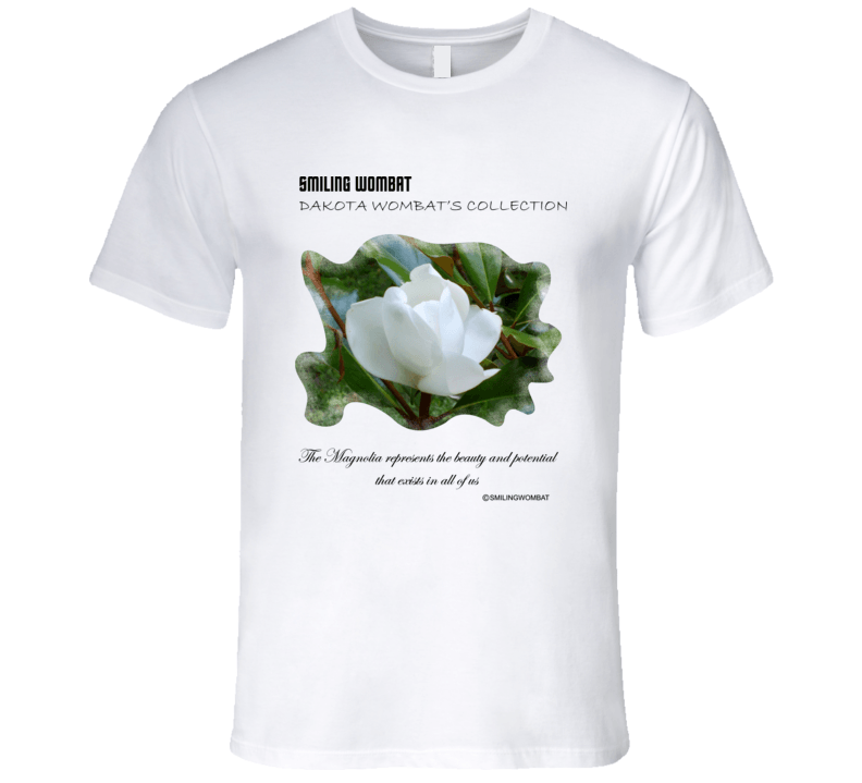 Beautiful Magnolia Flower - Premium T-Shirt T-Shirt Smiling Wombat