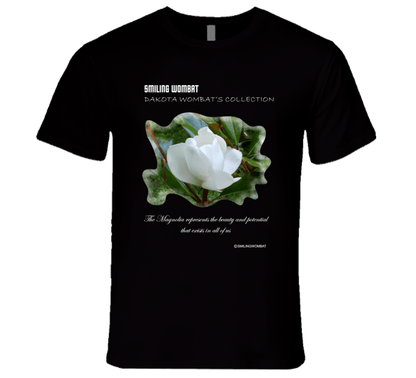 Beautiful Magnolia Blossom Premium T Shirt T-Shirt Smiling Wombat