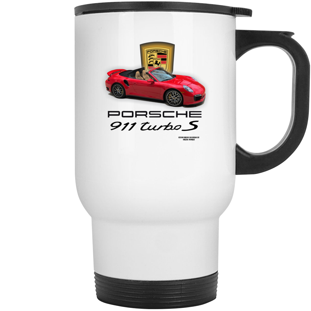 911 Turbo S Porsche Mug Collection- Ceramic and Travel Mugs Smiling Wombat