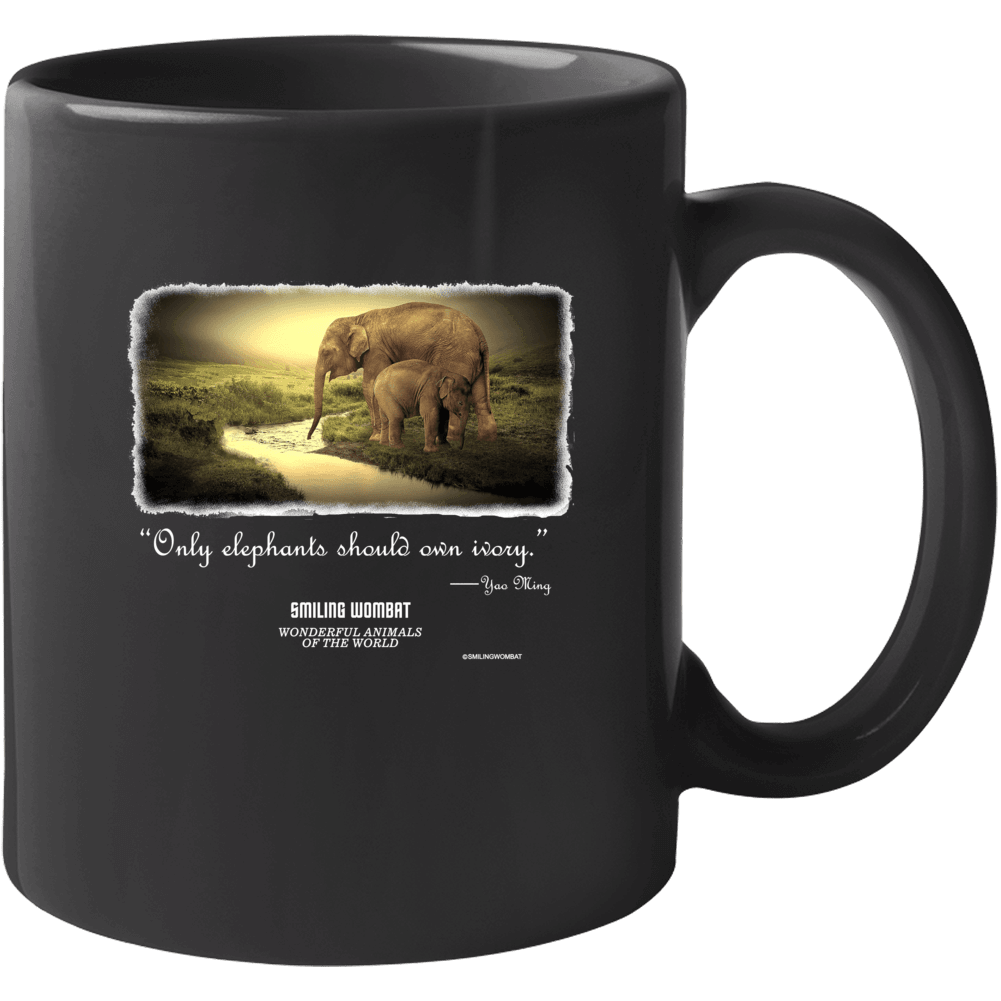Elephant Mother and Baby - Collection of Mugs Mugs Smiling Wombat