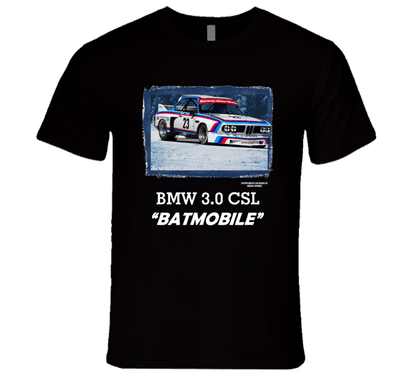 BMW 3.0 CSL - The Famous "Batmobile" - T Shirt - Smiling Wombat