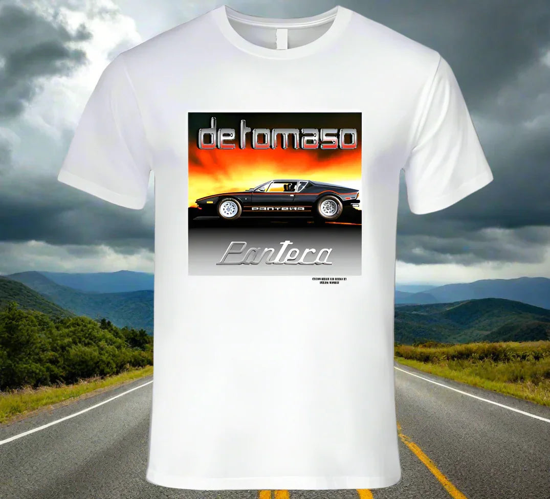De Tomaso Pantera -Colorful T-Shirt Collection by Smiling Wombat - Shopify