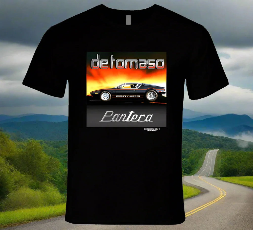 De Tomaso Pantera -Colorful T-Shirt Collection by Smiling Wombat - Shopify