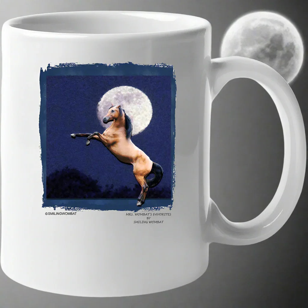 Beautiful Rearing Horse in Moon Light - Mug Collection - Shopify