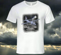 Smiling Wombat exclusive C‑130 Hercules T‑shirt with detailed digital aircraft graphic on premium white cotton.