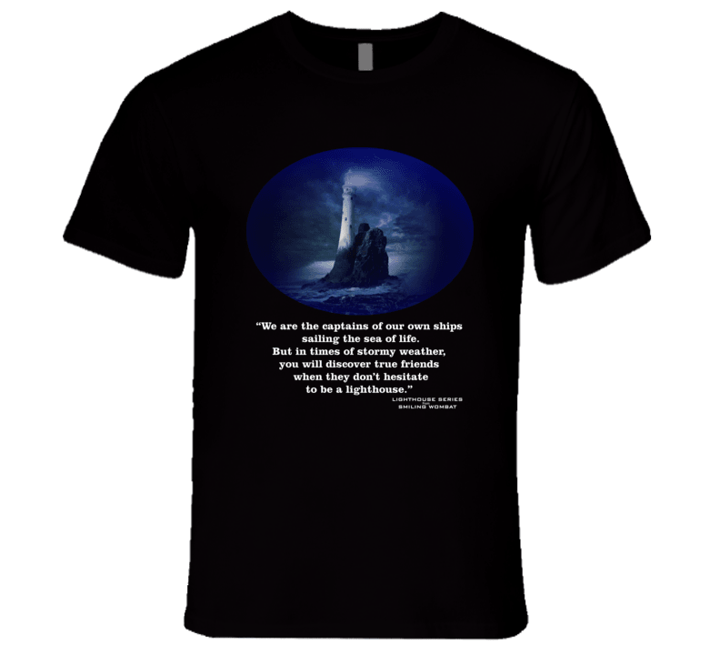 Lighthouse In Stormy Weather Shirt Collection - Smiling Wombat