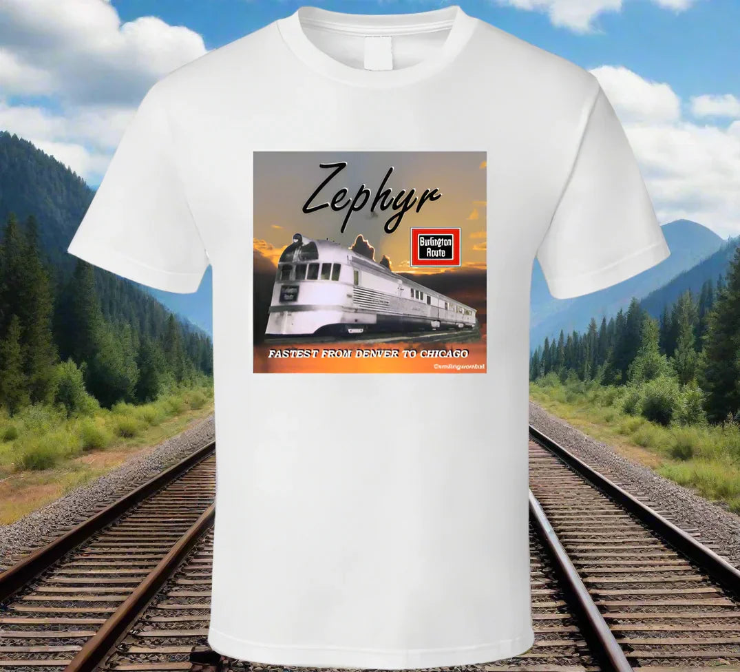 Zephyr - First Streamlined Diesel Train - T Shirt Collection - Shopify