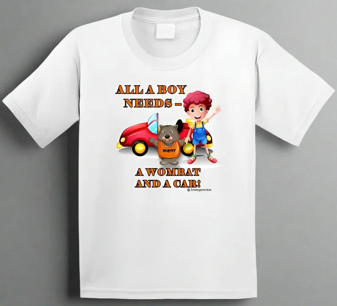 Cute Wombat - A Boy and His Wombat T-Shirt - Shopify