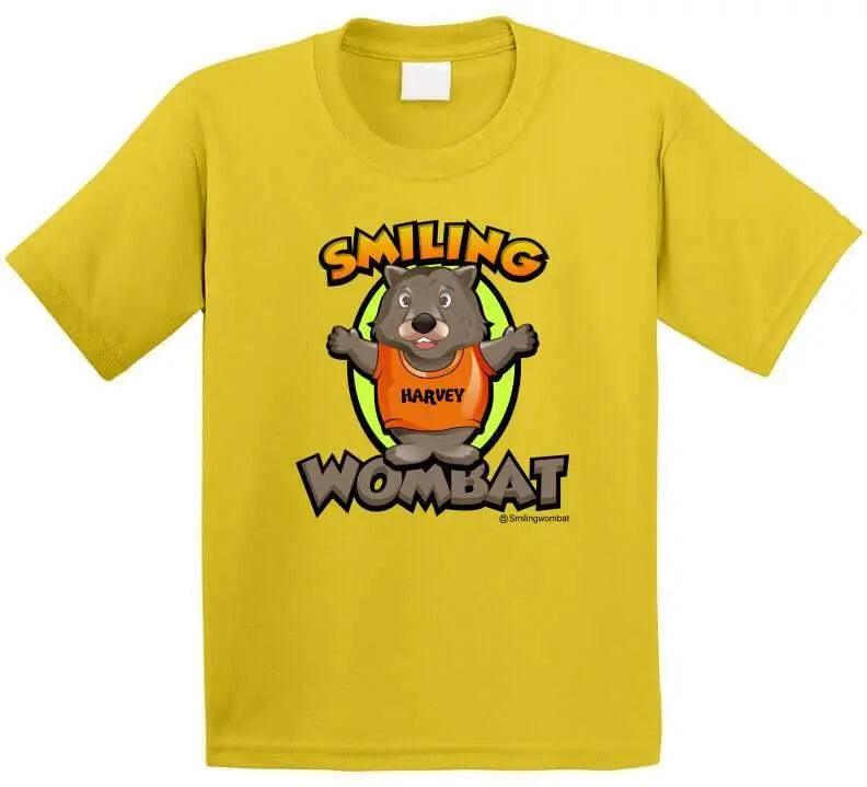 Official Wombat Shirt - Harvey the Smiling Wombat Official T-Shirt - Smiling Wombat