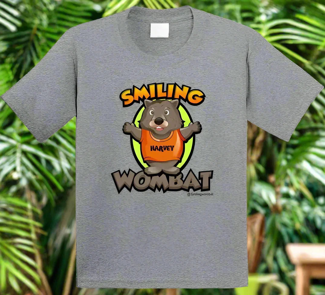 Official Wombat Shirt - Harvey the Smiling Wombat Official T-Shirt - Shopify
